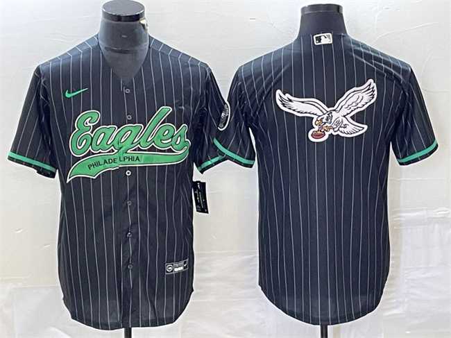 Men's Philadelphia Eagles Black Team Big Logo Cool Base Stitched Baseball Jersey,We sell and wholesale Men's Philadelphia Eagles Black Team Big Logo Cool Base Stitched Baseball Jersey on line form chian!